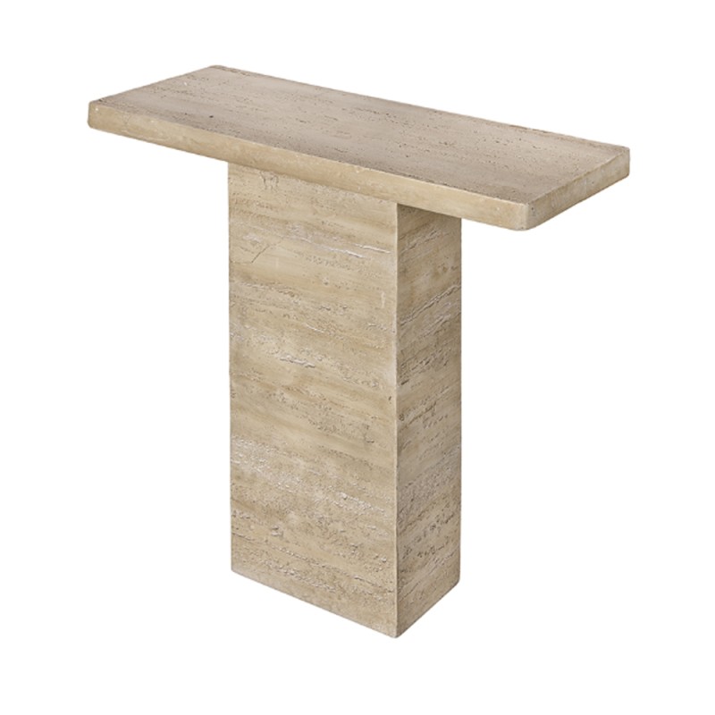 Artekko Taric Μπεζ Κονσόλα από Μαγνήσιο (90.2x35.6x90.2)cm