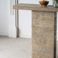 Artekko Taric Κονσόλα από Μαγνήσιο Μπεζ (90.2x35.6x90.2)cm