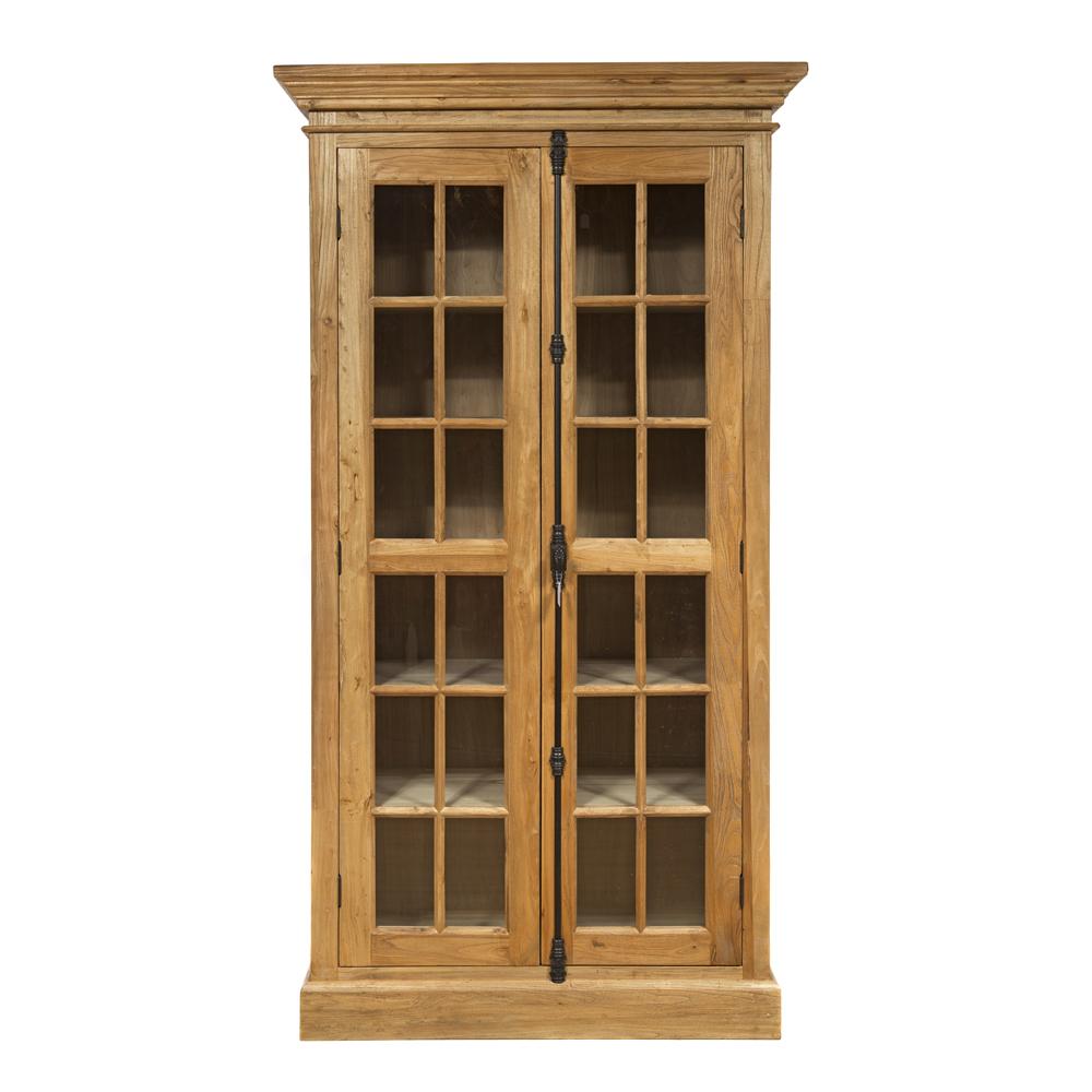 Artekko Βιβλιοθήκη από ξύλο μασίφ (113x45x210)cm