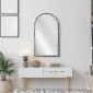 Artekko Dia Ασημί Μεταλλικός Καθρέπτης Τοίχου (60x3.5x110)cm