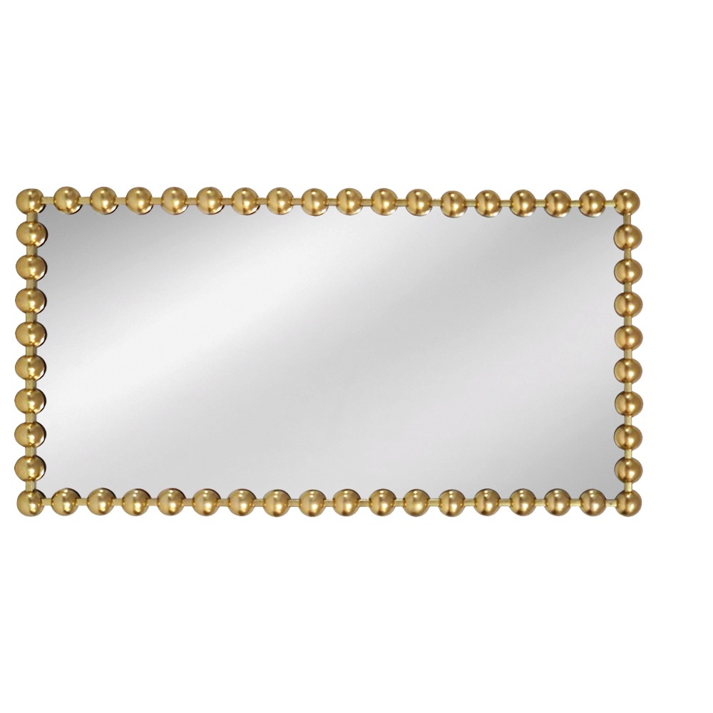 Artekko Dia Χρυσός Μεταλλικός Καθρέπτης Τοίχου (70x4.5x130)cm