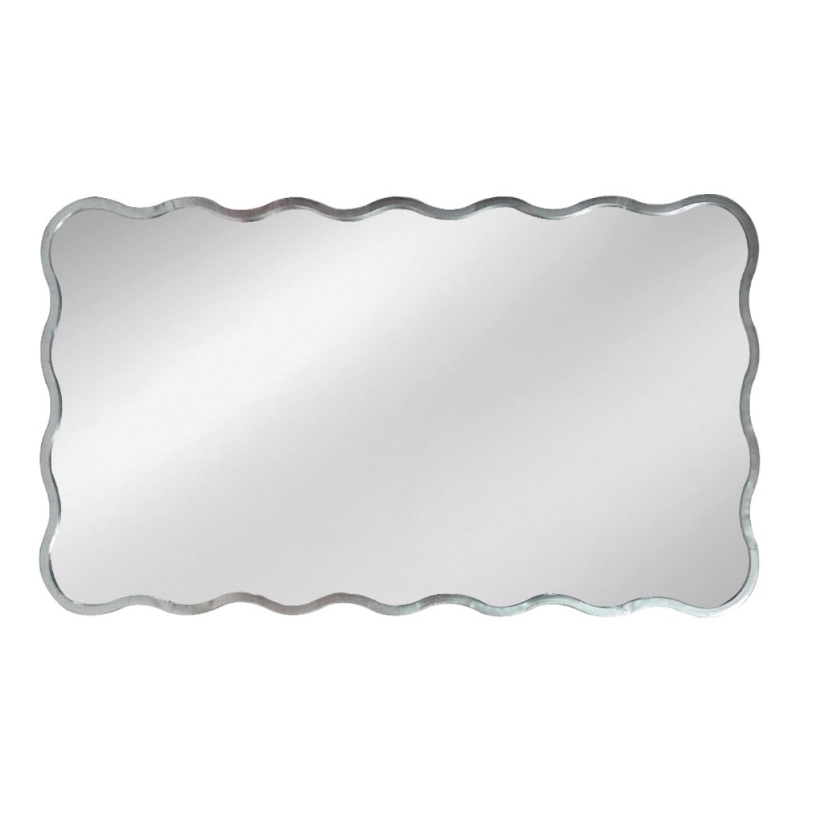 Artekko Dia Ασημί Μεταλλικός Καθρέπτης Τοίχου (61x2.5x110)cm