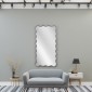 Artekko Dia Ασημί Μεταλλικός Καθρέπτης Τοίχου (70x2.5x130)cm