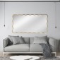 Artekko Dia Χρυσός Μεταλλικός Καθρέπτης Τοίχου (70x2.5x130)cm
