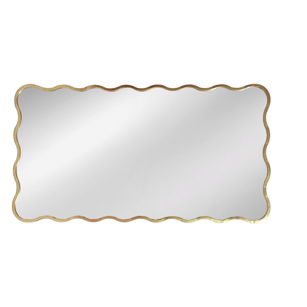 Artekko Dia Χρυσός Μεταλλικός Καθρέπτης Τοίχου (70x2.5x130)cm