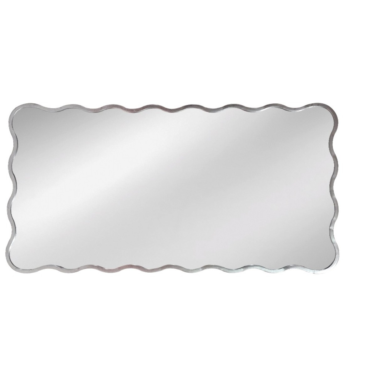 Artekko Dia Ασημί Μεταλλικός Καθρέπτης Τοίχου (70x2.5x130)cm
