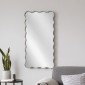 Artekko Dia Ασημί Μεταλλικός Καθρέπτης Τοίχου (75x2.5x160)cm