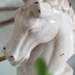 Artekko Horse Διακοσμητικό Κεφάλι Αλόγου Κεραμικό Λευκό (26.7x15.2x40.6)cm