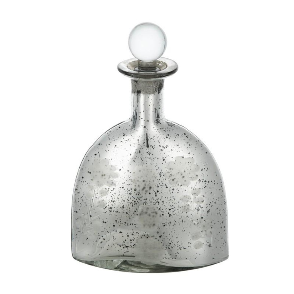 Artekko Antique Βάζο με Πώμα Γυάλινο Ασημί