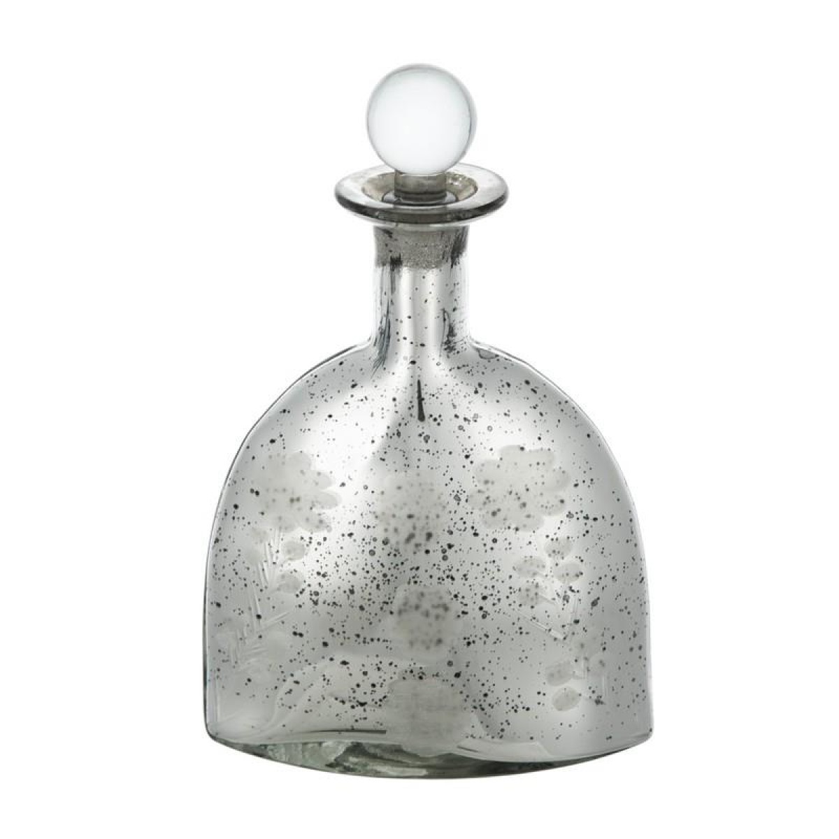Artekko Antique Βάζο με Πώμα Γυάλινο Ασημί