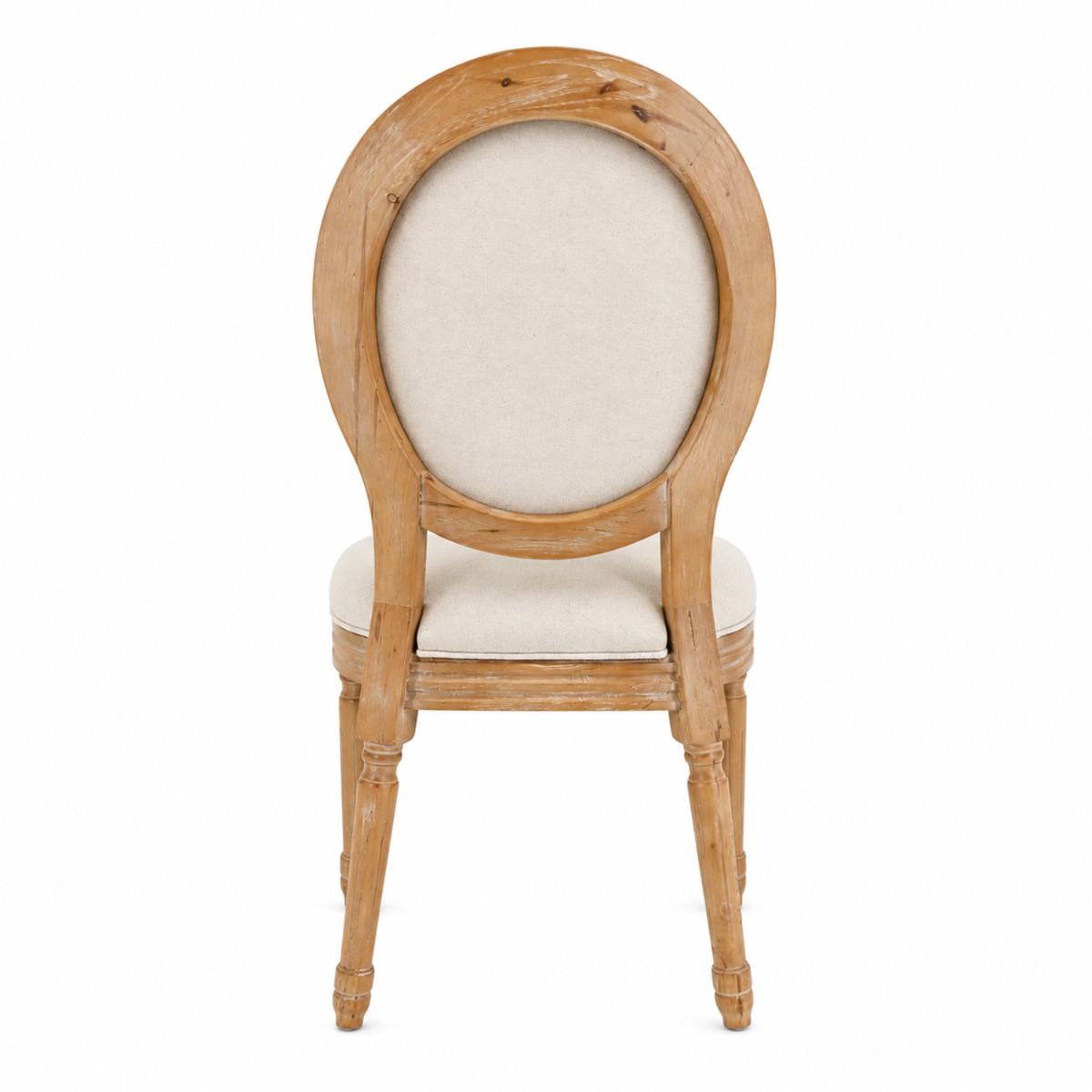 Artekko Vittoro Καφέ Καρέκλα από Birch Wood με Μπεζ Ύφασμα (54x59x92)cm