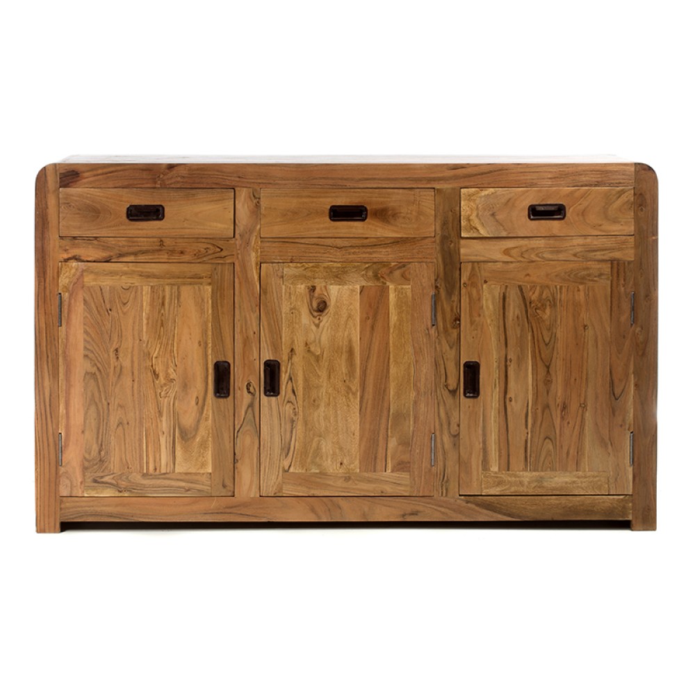 Artekko Attari Ξύλινος Μπουφές σε Μελί Απόχρωση (150x40x90)cm
