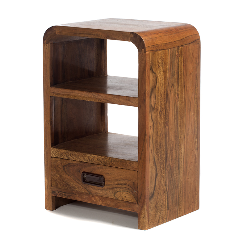 Artekko Bed Side Κομοδίνο Ξύλινο Μελί (40x30x60)cm