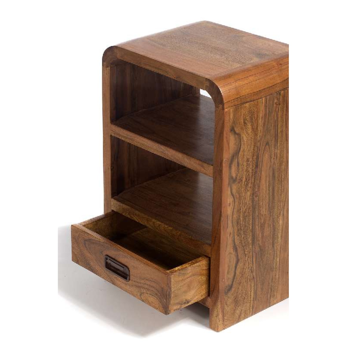 Artekko Bed Side Κομοδίνο Ξύλινο Μελί (40x30x60)cm