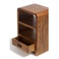Artekko Bed Side Κομοδίνο Ξύλινο Μελί (40x30x60)cm