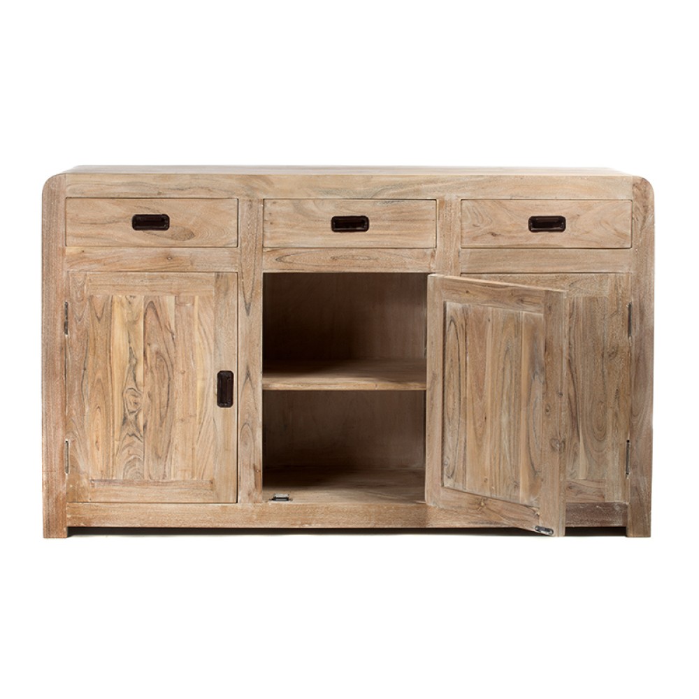 Artekko Attari Ξύλινος Μπουφές σε Λευκή Απόχρωση (150x40x90)cm