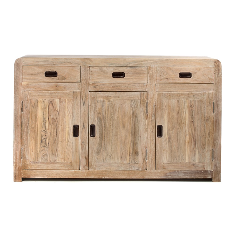 Artekko Attari Ξύλινος Μπουφές σε Λευκή Απόχρωση (150x40x90)cm