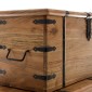 Artekko Μπαούλα ξύλινα σε φυσική απόχρωση Σετ/2 (101x44x46)cm (83x33x36)cm