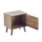 Artekko Brand Κομοδίνο/Ντουλάπι Ξύλινο Λευκή Πατίνα (43x35x47)cm