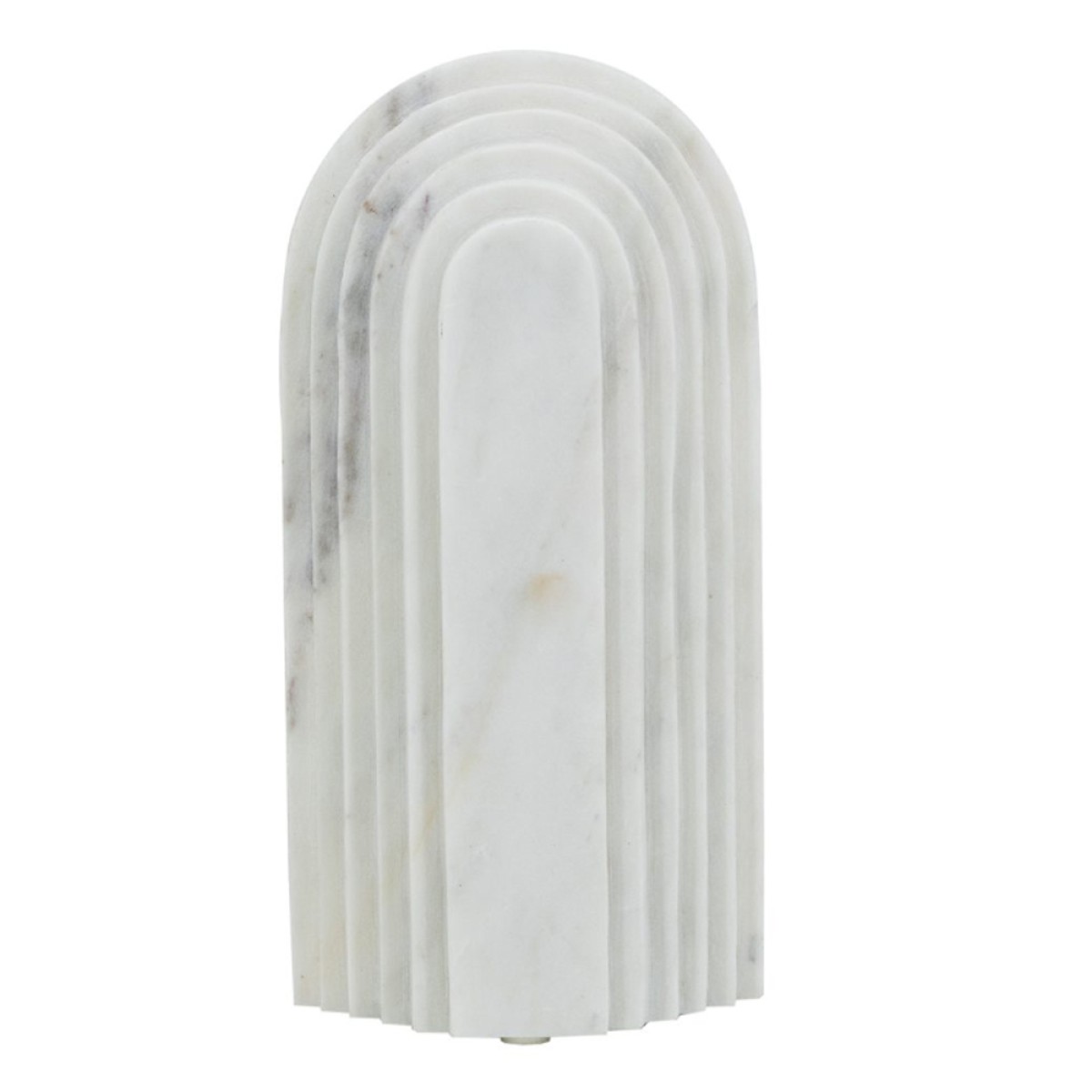 Artekko Marble Διακοσμητικό Γλυπτό Ρωμαϊκής Αρχιτεκτονικής Λευκό (12.5x5x25)cm