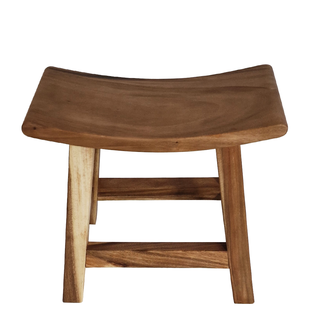 Artekko Verona Ξύλινο Σκαμπό σε Φυσική Απόχρωση (50x25x46)cm