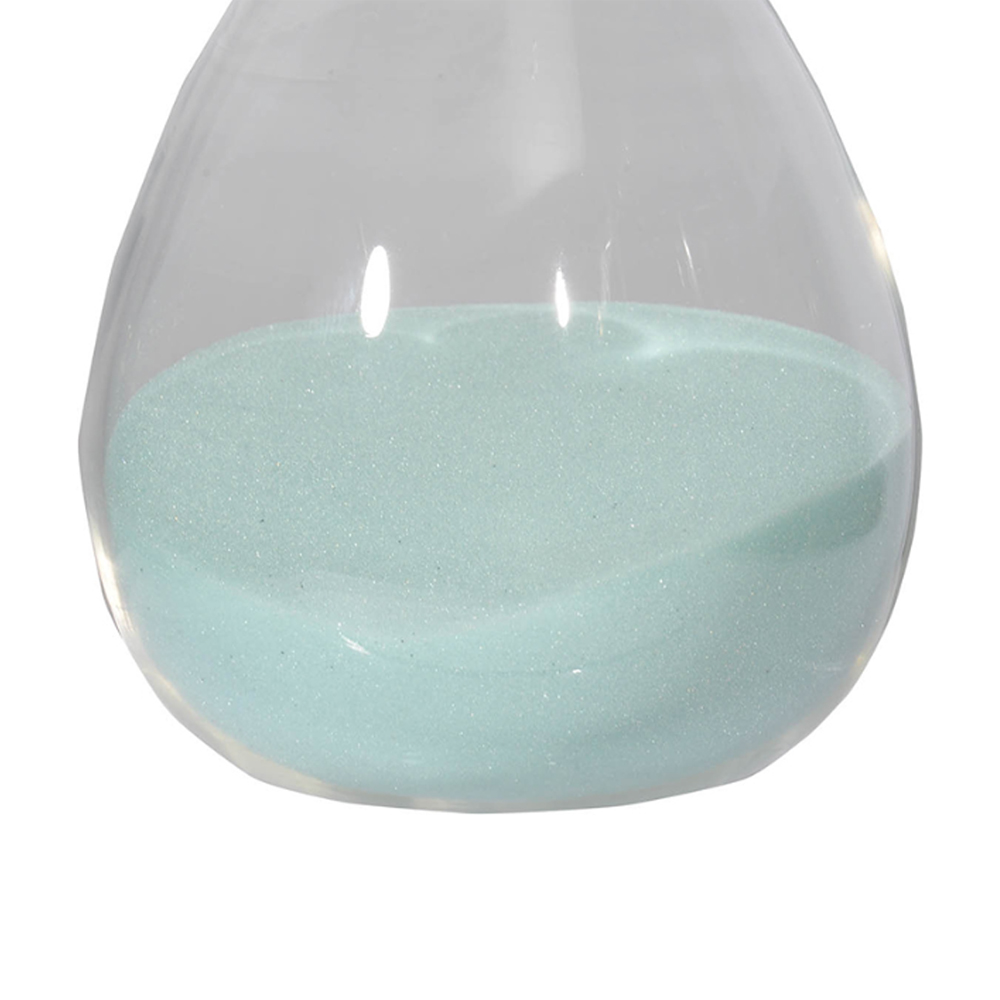 Artekko Hourglass Γυάλινη Διακοσμητική Κλεψύδρα με Γαλάζια Άμμο (9x9x25.5)cm