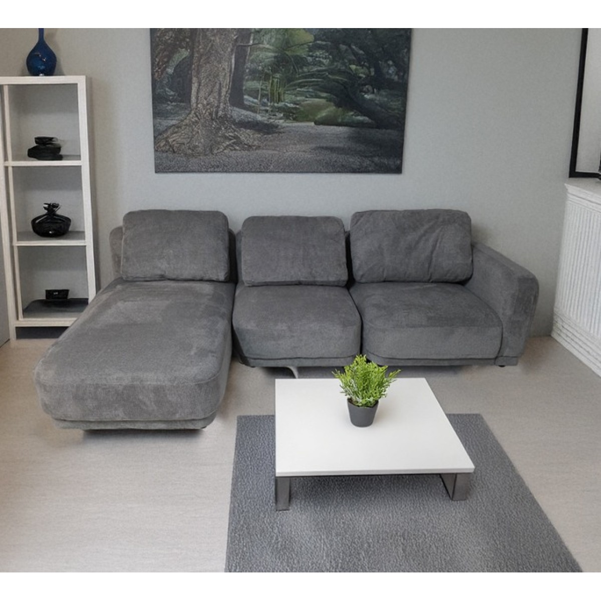 Artekko Cloud Γκρι Υφασμάτινος Πολυμορφικός Γωνιακός Καναπές με 3 Ανεξάρτητα Κομμάτια (98x95x68)cm (80x93x68)cm (92x157x68)cm 3pcs