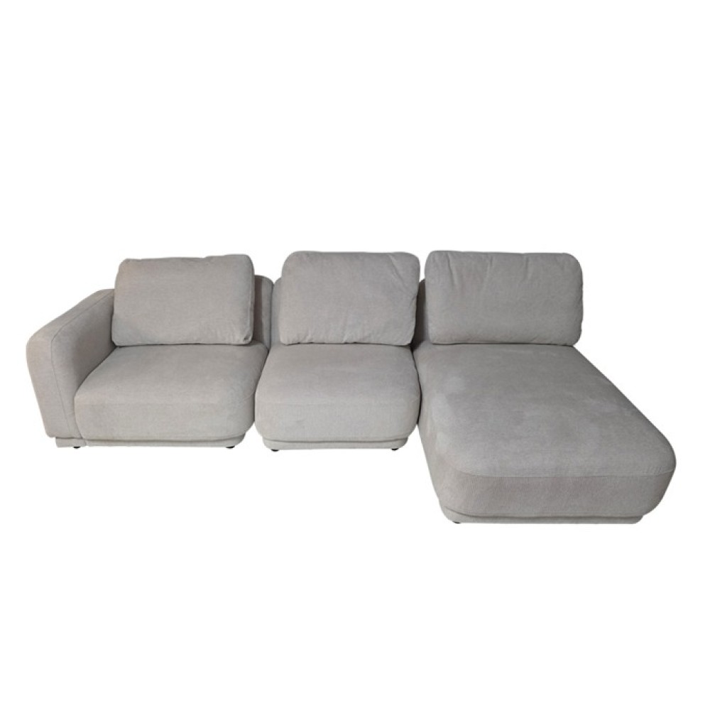 Artekko Cloud Μπεζ Υφασμάτινος Πολυμορφικός Γωνιακός Καναπές με 3 Ανεξάρτητα Κομμάτια (98x95x68)cm (80x93x68)cm (92x157x68)cm 3pcs