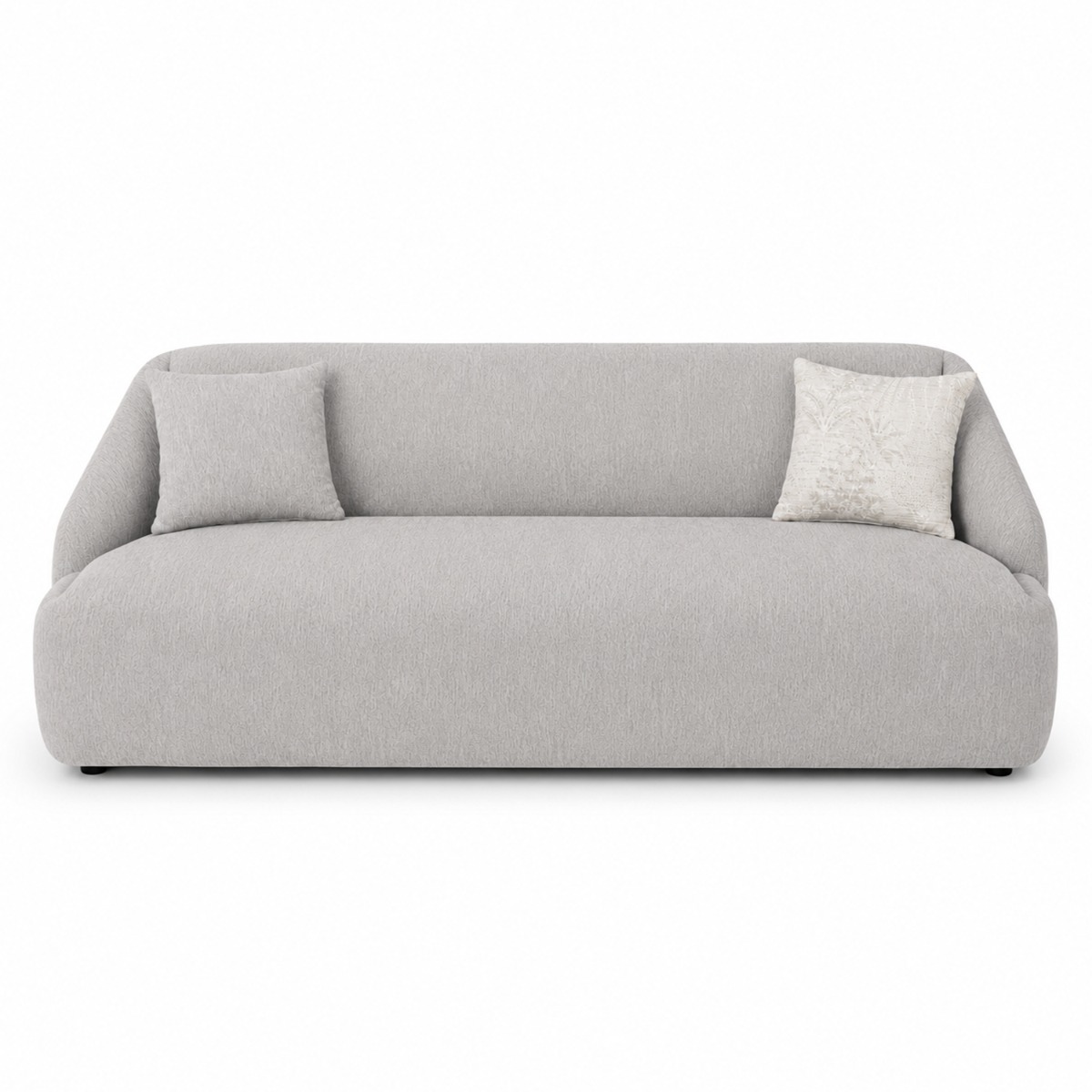 Artekko Novar Γκρι Υφασμάτινος Τριθέσιος Καναπές (225x98x77)cm