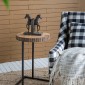 Artekko Bookends Βιβλιοστάτες Άλογα Ρητίνη Καφέ (12.7x10.2x26.7)cm Σετ/2