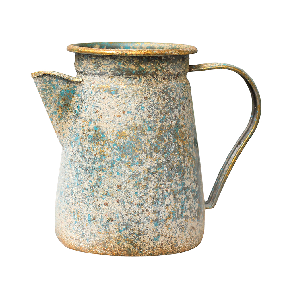 Artekko Pitcher Μεταλλική Διακοσμητική Κανάτα με Οξείδωση (17x12x20)cm