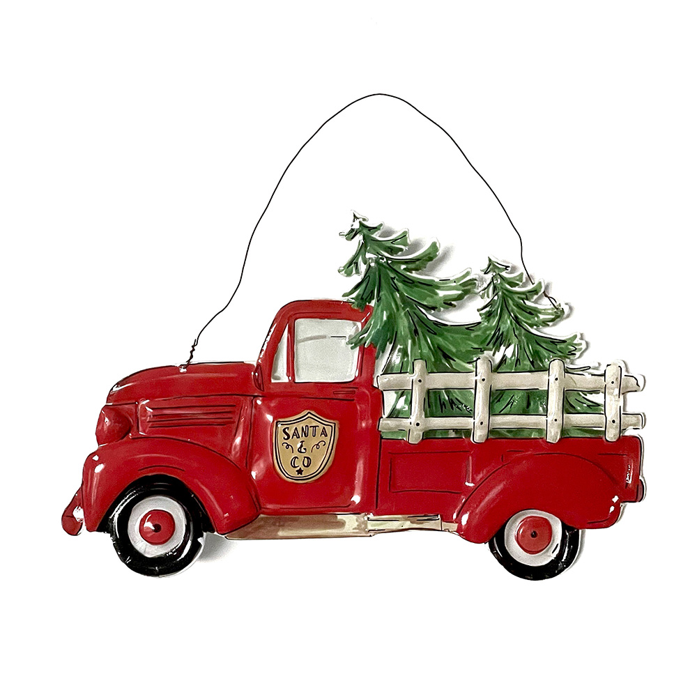 Artekko Xmas Μεταλλική Διακοσμητική Πινακίδα Τοίχου (29x18x1)cm