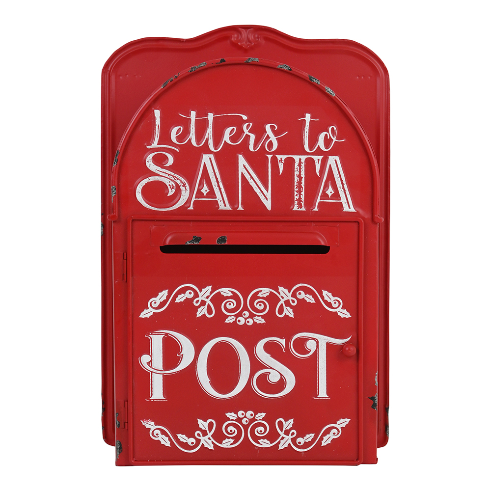 Artekko Xmas Mailbox Κόκκινο Μεταλλικό Γραμματοκιβώτιο