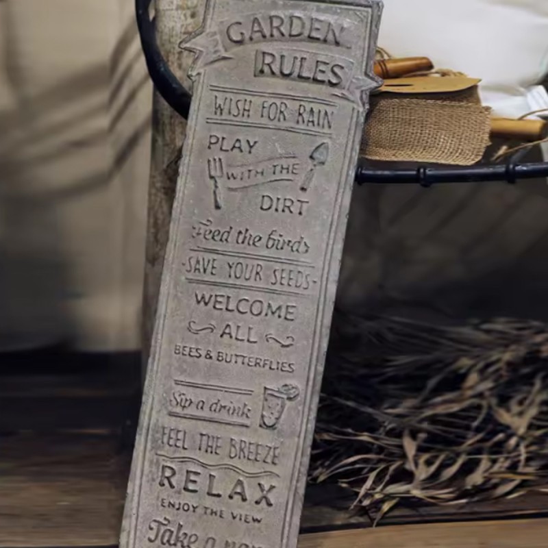 Artekko Sign Γκρι Μεταλλική Πινακίδα Τοίχου (65x23x1)cm