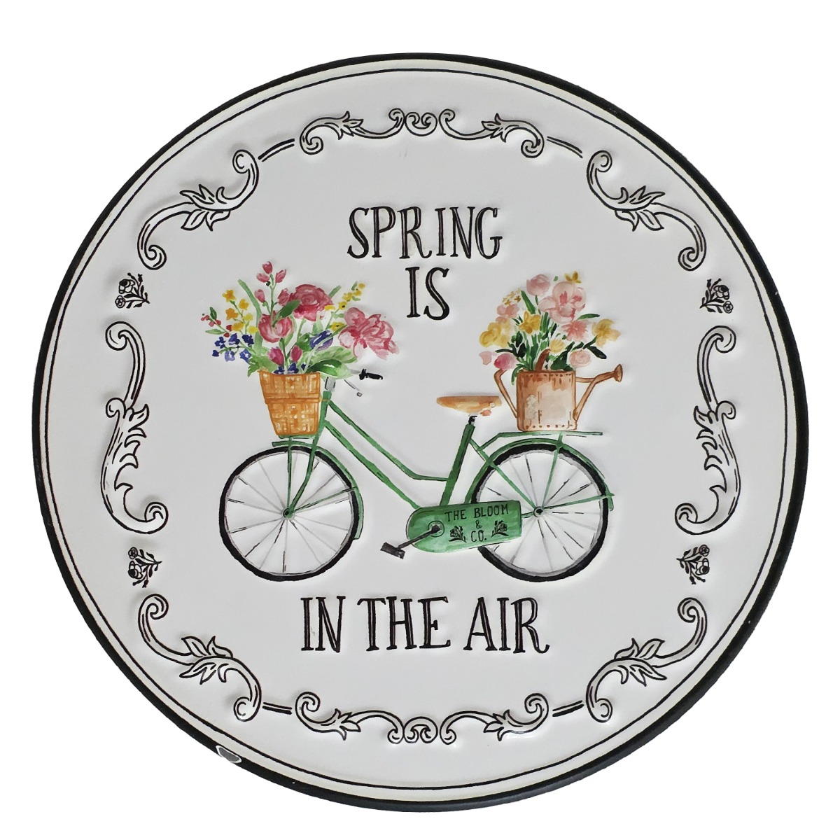 Artekko Sign Λευκή Μεταλλική Πινακίδα Τοίχου (31x31x1)cm