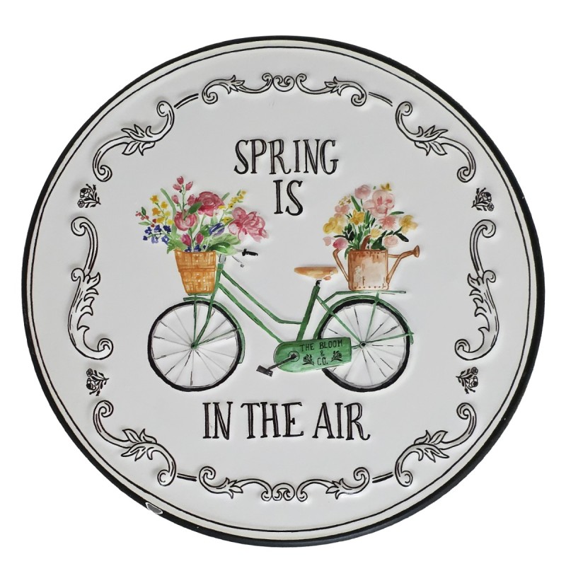 Artekko Sign Λευκή Μεταλλική Πινακίδα Τοίχου (31x31x1)cm