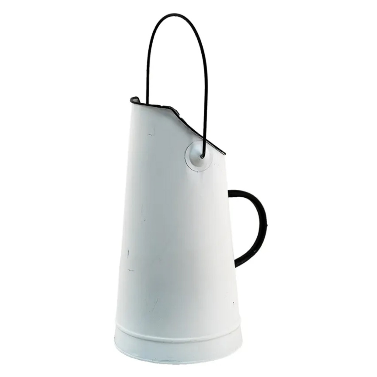 Artekko Jug Λευκή Μεταλλική Κανάτα (20x16x30)cm