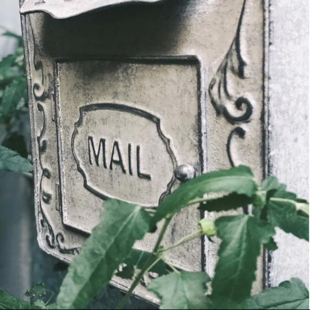 Artekko Mailbox Γκρι Μεταλλικό Γραμματοκιβώτιο (27x10x35)cm