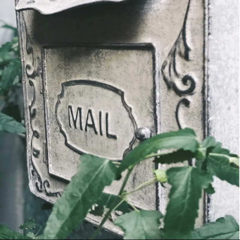 Artekko Mailbox Γκρι Μεταλλικό Γραμματοκιβώτιο (27x10x35)cm