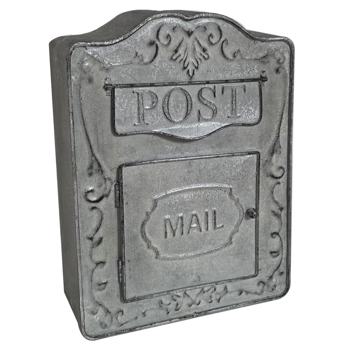 Artekko Mailbox Γκρι Μεταλλικό Γραμματοκιβώτιο (27x10x35)cm