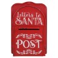 Artekko Xmas Mailbox Κόκκινο Μεταλλικό Γραμματοκιβώτιο (27x10x40)cm