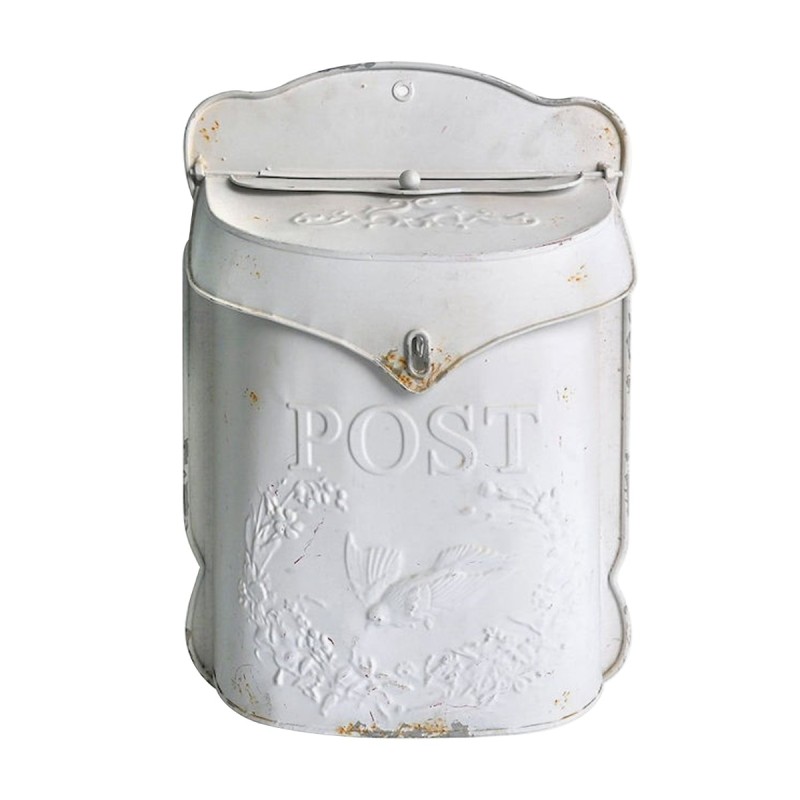 Artekko Mailbox Λευκό Μεταλλικό Γραμματοκιβώτιο (27x10x40)cm