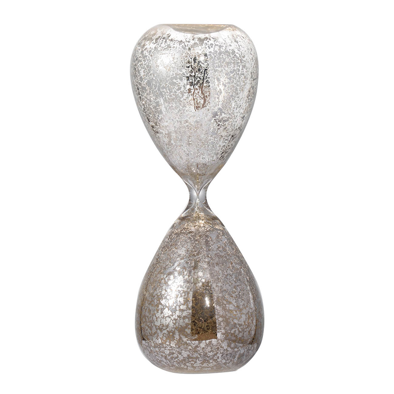 Artekko Hourglass Γυάλινη Διακοσμητική Κλεψύδρα με Μπεζ Άμμο (9x9x25.4)cm