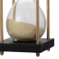 Artekko Hourglass Γυάλινη Διακοσμητική Κλεψύδρα σε Βάση με Μπεζ Άμμο (8.5x8.5x19.5)cm
