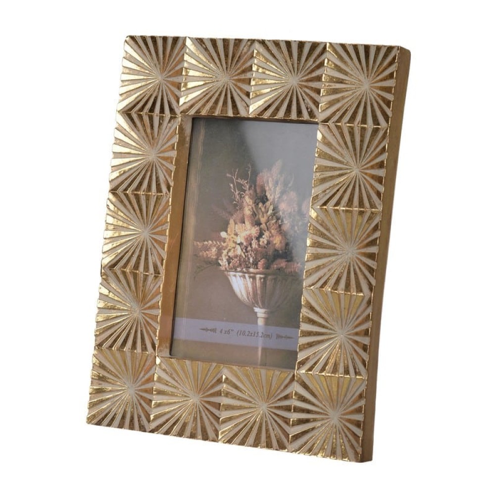 Artekko Mathis Κορνίζα Φωτογραφίας 10x15cm Ρητίνη Χρυσό (19x2.5x24)cm