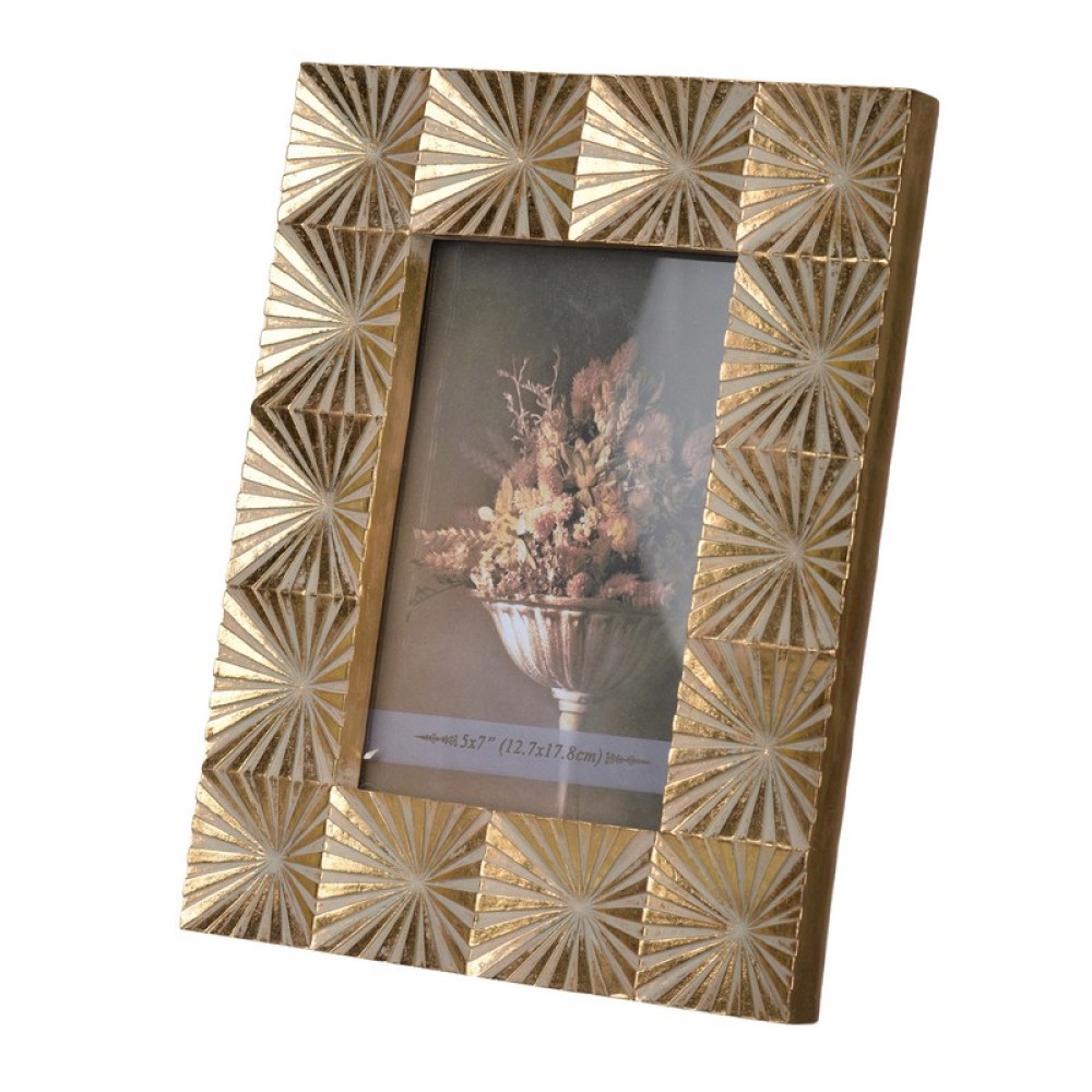 Artekko Mathis Κορνίζα Φωτογραφίας 13x18cm Ρητίνη Χρυσό (21.2x2x26.3)cm