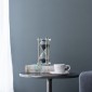 Artekko Hourglass Κλεψύδρα Διακοσμητική Γυαλί Κρύσταλλο Μαύρο Χρυσό (7.6x7.6x20.5)cm