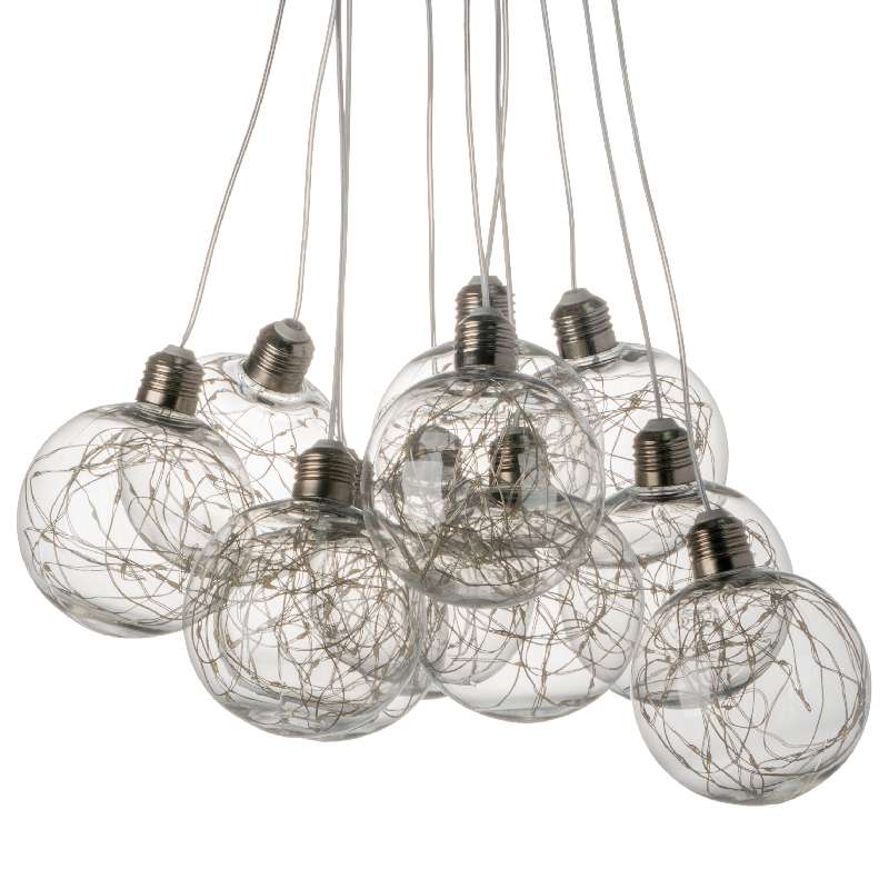 Artekko Globes Φωτιστικό Οροφής με Led Διάφανο (37x40x104)cm