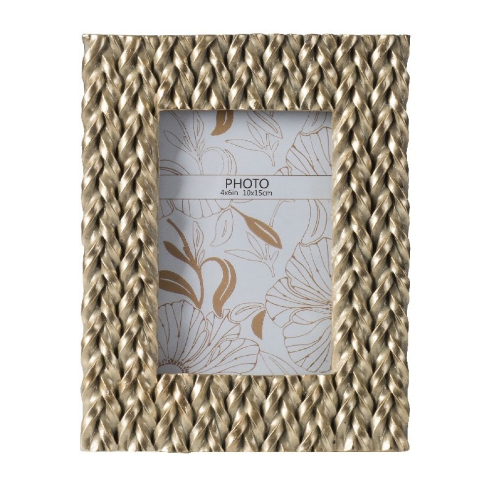 Artekko Frame Χρυσή Κορνίζα Ρητίνης για Φωτογραφία 4'Χ6' (17x21.5x1.5)cm