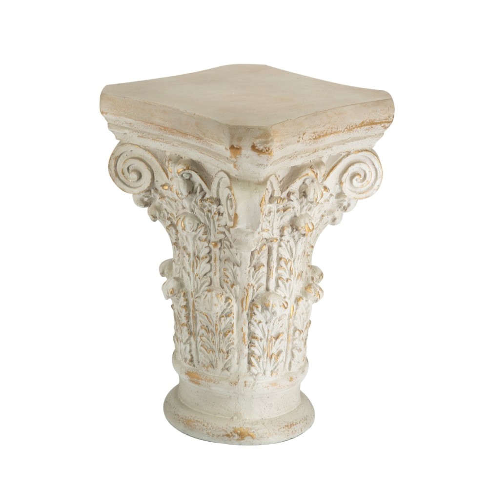 Artekko Pedestal Διακοσμητική Ανθοστήλη Βάθρο από Μαγνήσιο Μπεζ (41x41x62)cm